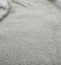 Ivory Boucle Metallic Thread Knit Fabric 2 Way Stretch Fabric