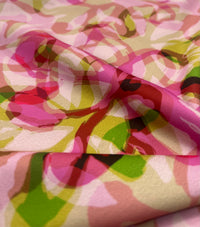 Pink Mix Multi Lightweight Stretch Fabric