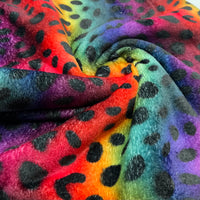 Bright Animal Cuddle Fleece Fabric Blanket Loungewear