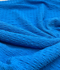 Light Blue Popcorn Textures 2 Way Stretch Fabric