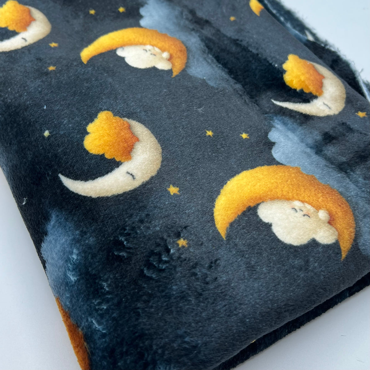 Moon Snooze Cuddle Fleece Fabric Blanket Loungewear