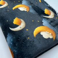Moon Snooze Cuddle Fleece Fabric Blanket Loungewear
