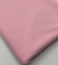 Plain Baby Pink Scuba Crepe Stretch Jersey Fabric 4 Way Stretch