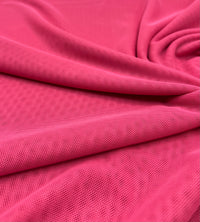 Plain Hot Baby Pink Mesh Fabric Stretch