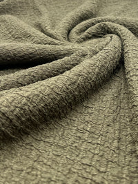 Khaki Nacho Soft Textured Stretch Fabric