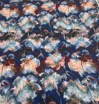 Purple Mix Floral Lightweight Fabric 110GSM Non Stretch