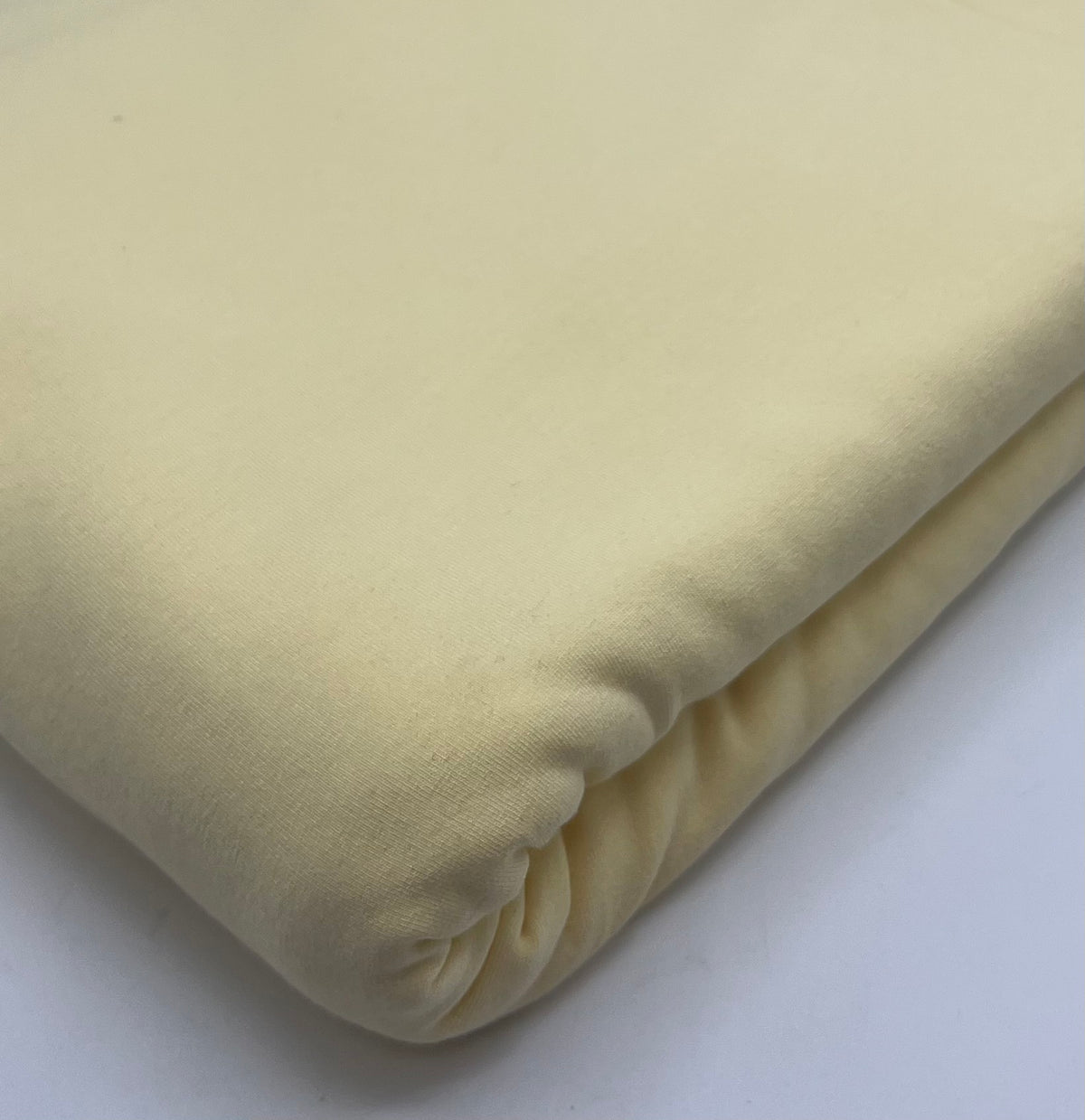 **SALE** Lemon Yellow Cotton Stretch Jersey 200 GSM 95/5 Lycra 4 Way Stretch