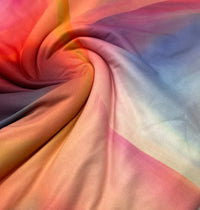 Bright Multi Colour Super Soft Print Stretch Fabric