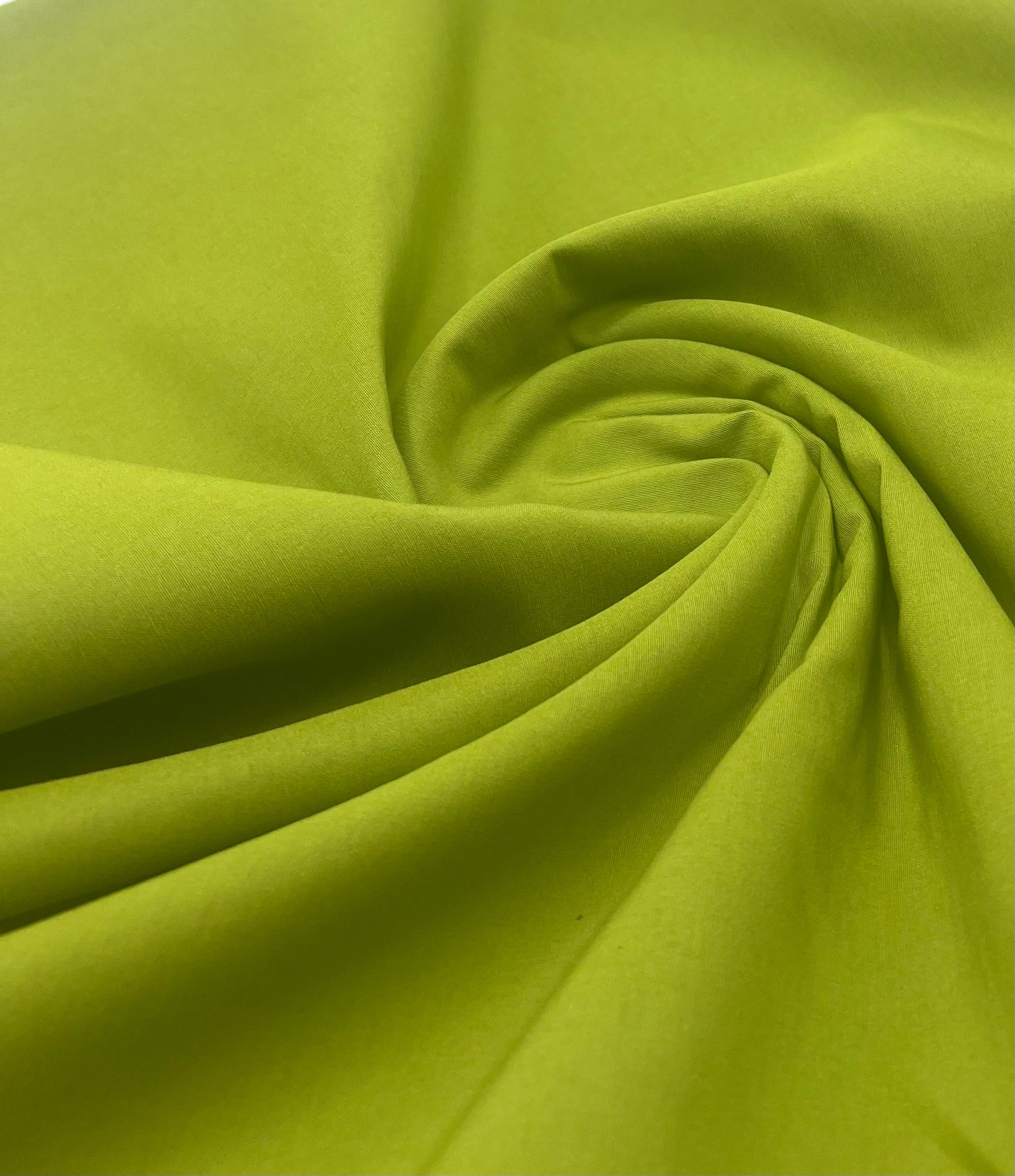 Green Bengaline Stretch Fabric