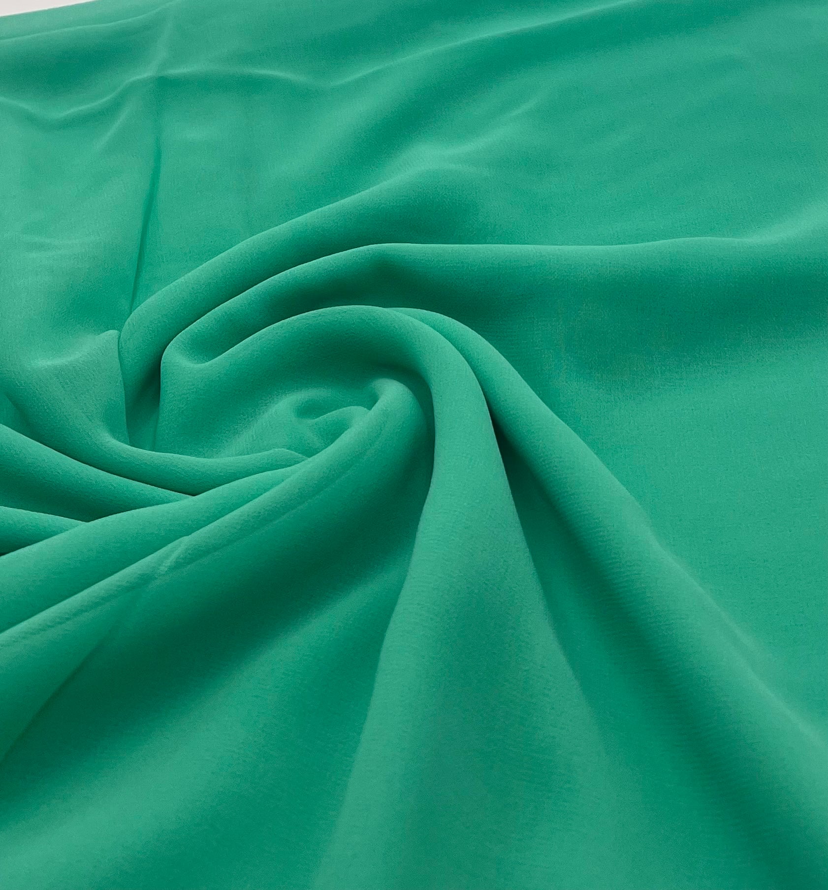 Plain Mint Green Chiffon Sheer Dress Bridal Fabric