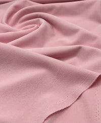 Plain Baby Pink Scuba Crepe Stretch Jersey Fabric 4 Way Stretch