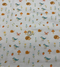 Woodland Whispers Print Cotton Stretch Jersey 200 GSM 95/5 Lycra 4 Way Stretch