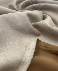 Tan Scuba Suede Jersey Fabric 280GSM 2 Way Stretch