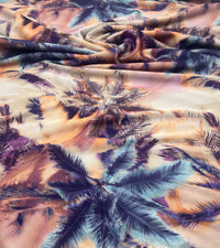 Palm Tree Multi Lightweight Stretch Fabric