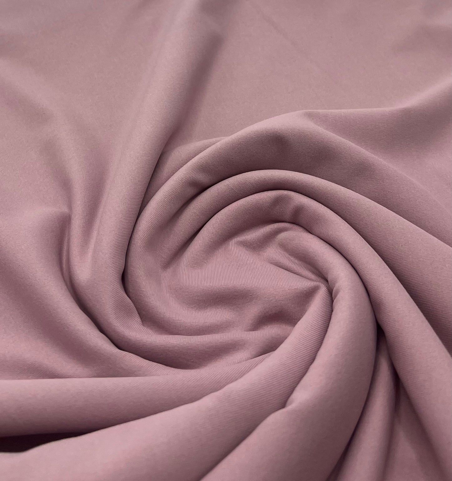 Mauve Stretch Jersey 220GSM 4 Way Stretch Fabric