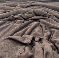 Brown Acetate Slinky 4 Way Stretch Fabric