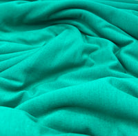 Plain Jade Green Viscose Elastane Fabric 4 Way Stretch Jersey