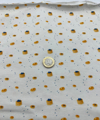 Blueberry Brunch Print Cotton Stretch Jersey 200 GSM 95/5 Lycra 4 Way Stretch