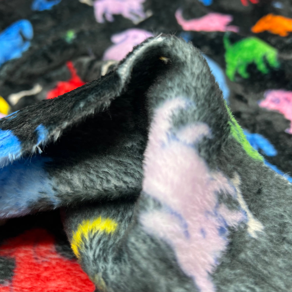 Rainbow Pups Cuddle Fleece Fabric Blanket Loungewear