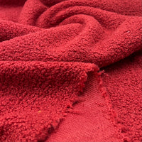 Wine Luxury Sherpa Curl Fleece Fluffy Faux Fur Fabric