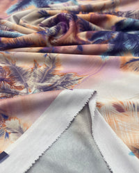 Palm Tree Multi Lightweight Stretch Fabric