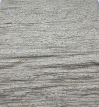 Beige Floral Crinkled Lightweight Non Stretch Woven Fabric