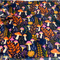 Mushroom Forest Cuddle Fleece Fabric Blanket Loungewear