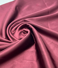 Burgundy Satin Dress Craft Non Stretch Fabric