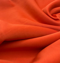 Orange Plain Scuba 4 Way Stretch Smooth Jersey Fabric