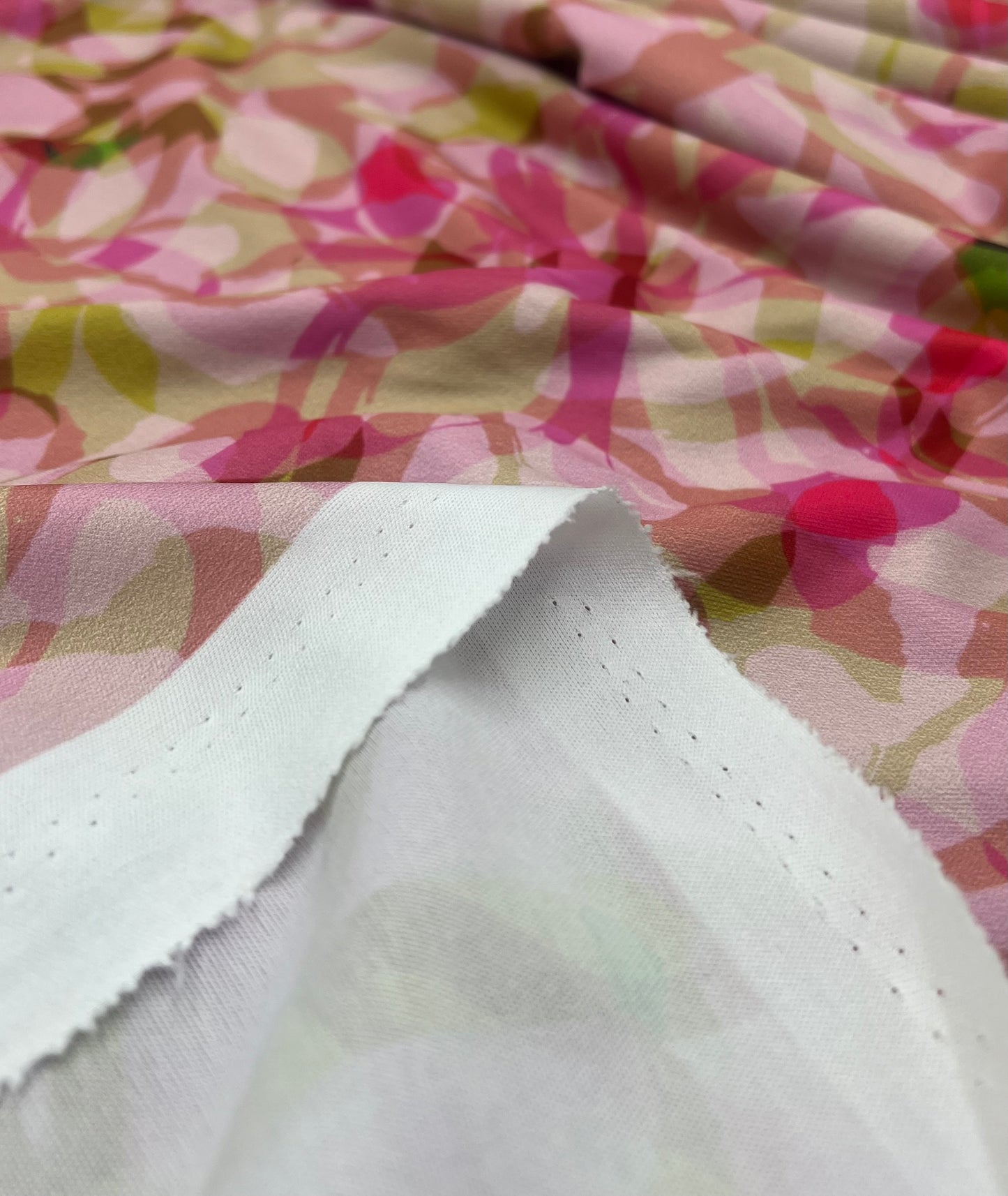 Pink Mix Multi Lightweight Stretch Fabric