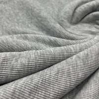 Grey Fine Rib 285GSM Stretch Fabric