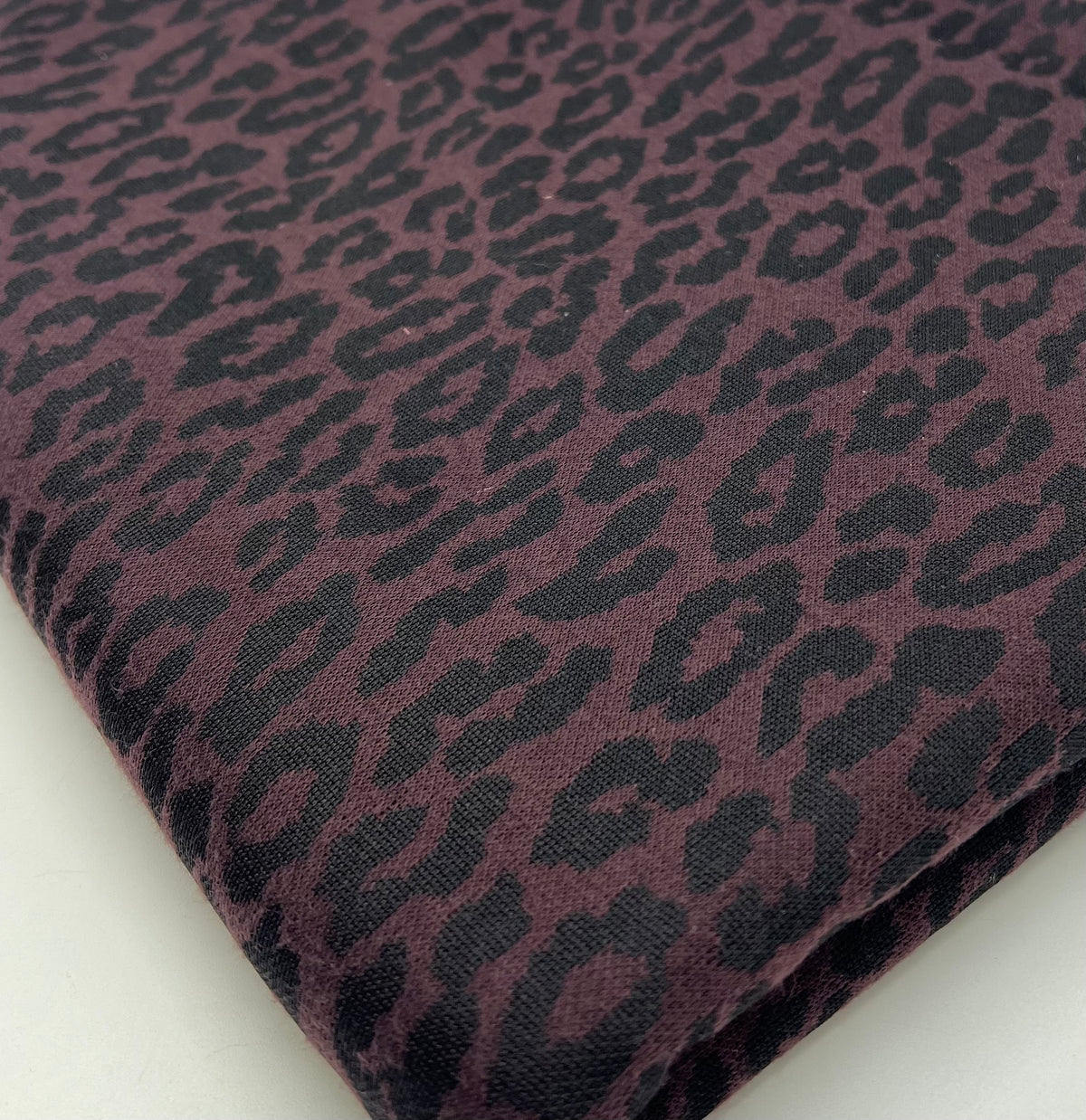 Burgundy Animal Jacquard 2 Way Stretch Fabric