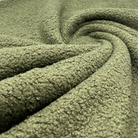 Khaki Luxury Sherpa Curl Fleece Fluffy Faux Fur Fabric