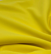 Plain Yellow Scuba Crepe Stretch Jersey Fabric 4 Way Stretch