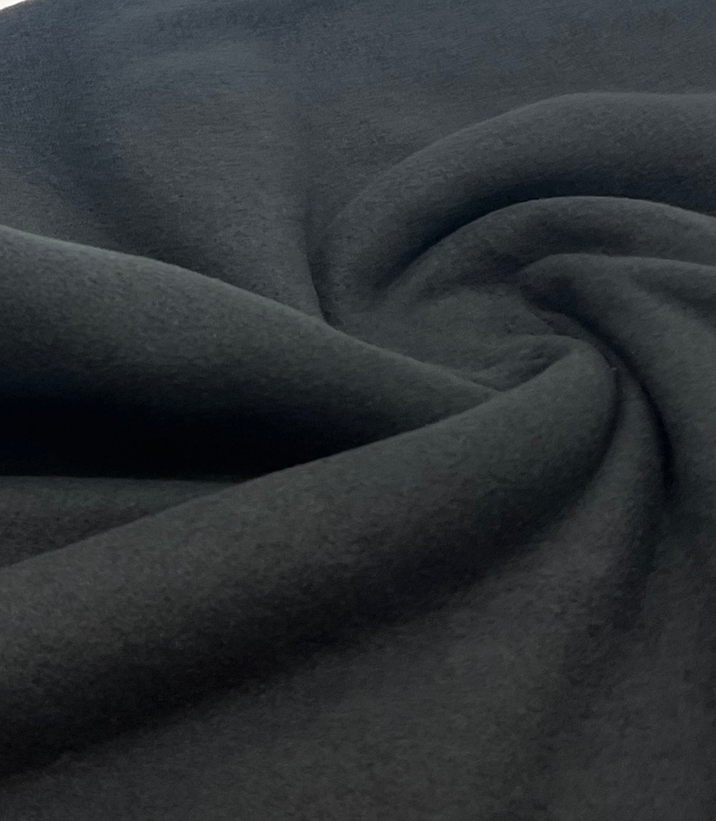 Black Plain Anti-Pil Polar Fleece Fabric Blanket Loungewear
