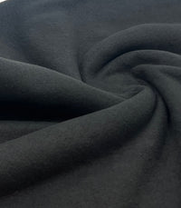 Black Plain Anti-Pil Polar Fleece Fabric Blanket Loungewear