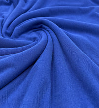 Blue Lightweight Melange Knit Stretch Fabric