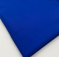 Royal Blue French Terry Loopback Cotton Jersey 230 GSM 95/5 Lycra 4 Way Stretch
