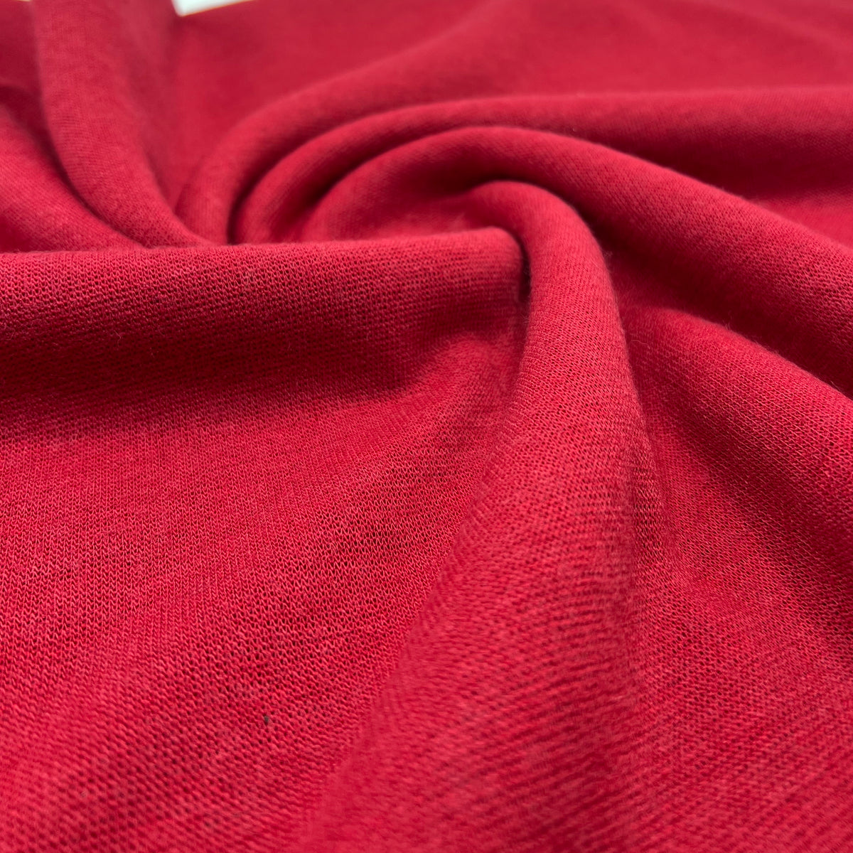 Red Viscose Knitted Jersey Fabric 260GSM 2 Way Stretch