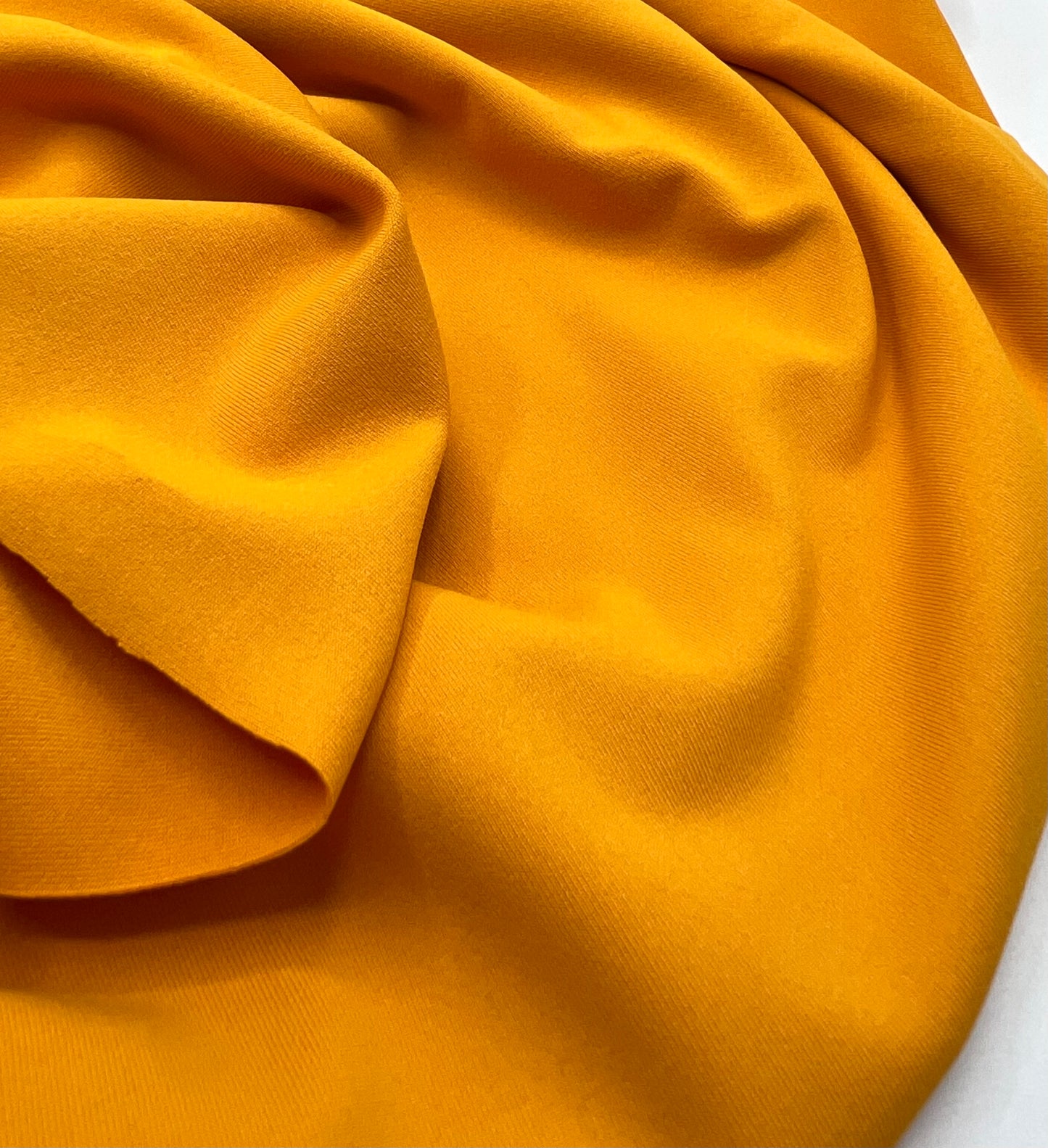 Mustard Yellow Stretch Jersey 220GSM 4 Way Stretch Fabric