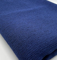 Navy Textured Tree Bark Stretch Dress Craft Fabric