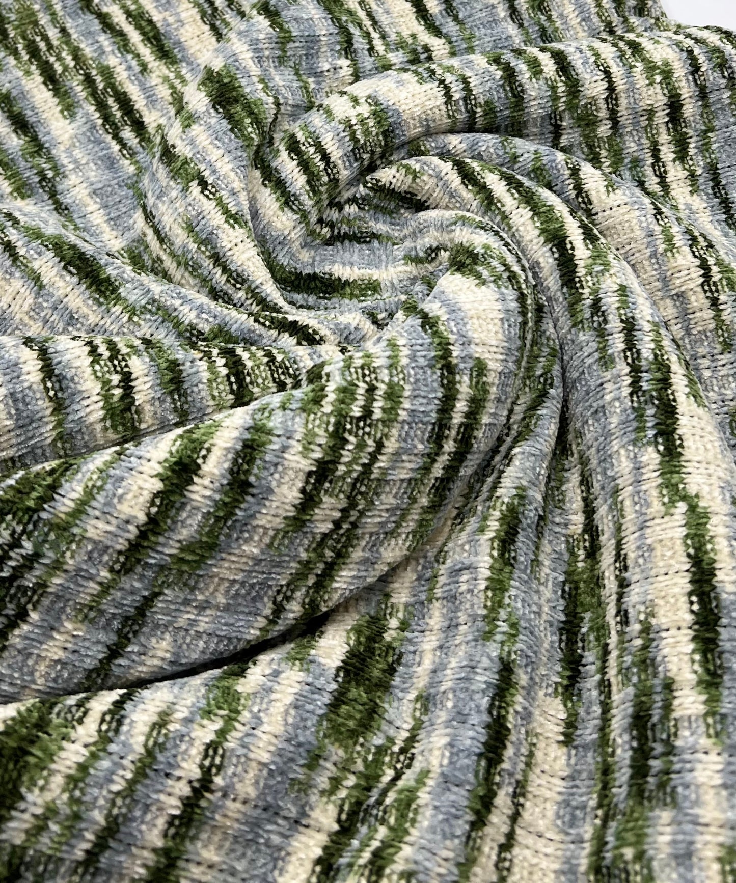Green Chunky Cosy Knitted 260GSM 2 Way Stretch Fabric