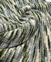 Green Chunky Cosy Knitted 260GSM 2 Way Stretch Fabric