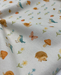 Woodland Whispers Print Cotton Stretch Jersey 200 GSM 95/5 Lycra 4 Way Stretch