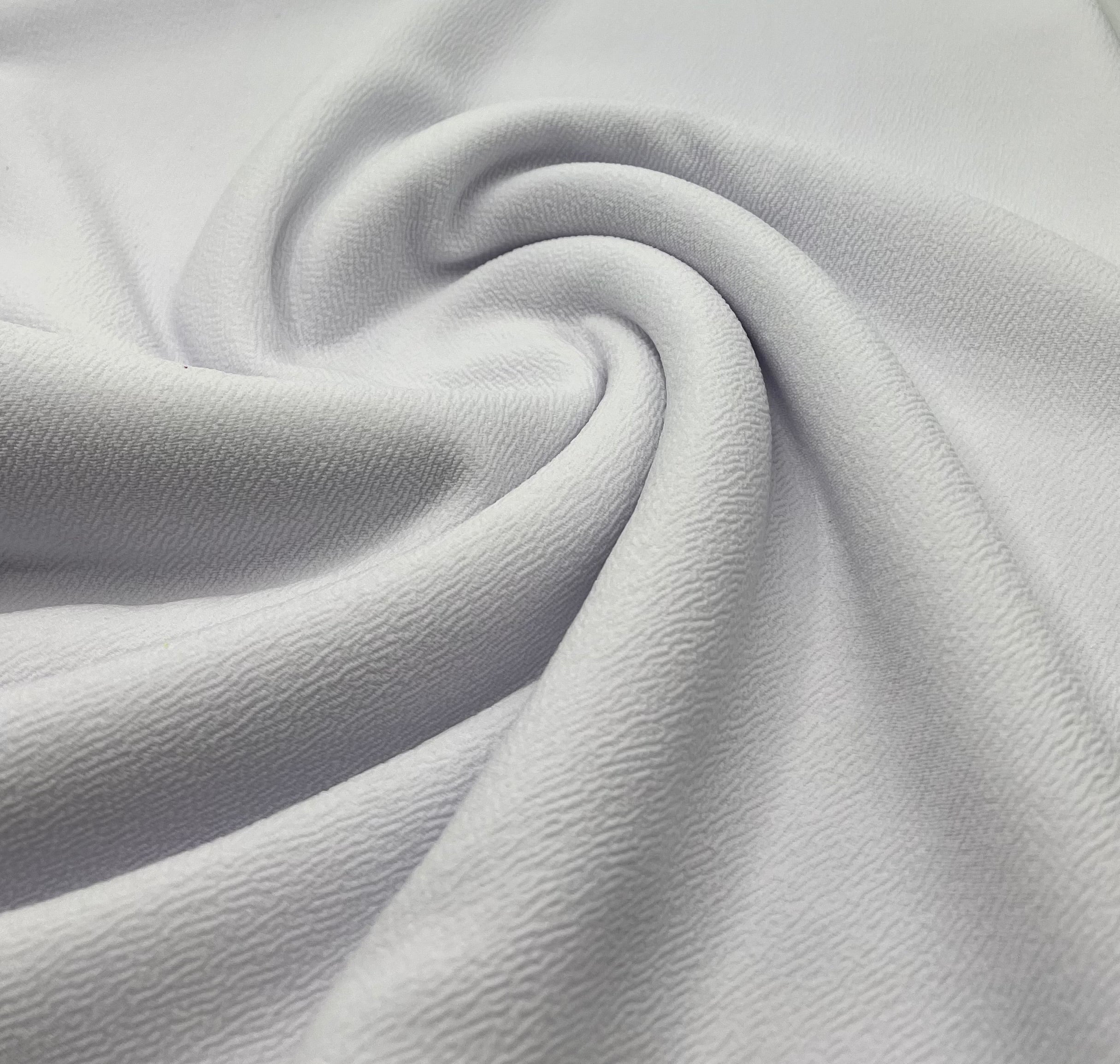 Plain White Liverpool Bullet Stretch Fabric
