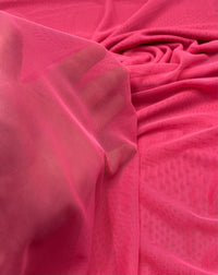 Plain Hot Baby Pink Mesh Fabric Stretch