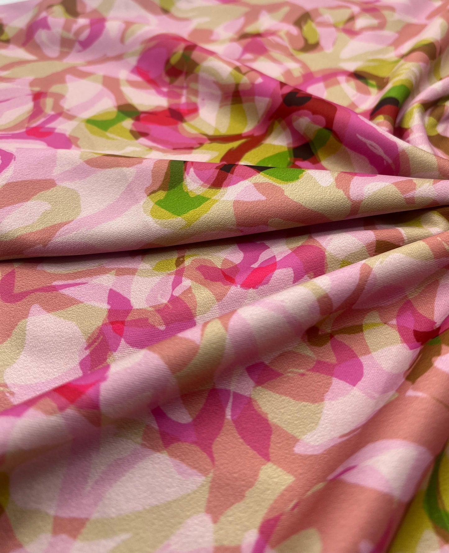 Pink Mix Multi Lightweight Stretch Fabric