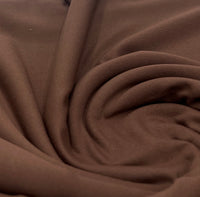 Brown Stretch Jersey 220GSM 4 Way Stretch Fabric