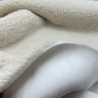 Cream Luxury Sherpa Backed Fleece Fluffy Faux Fur Fabric
