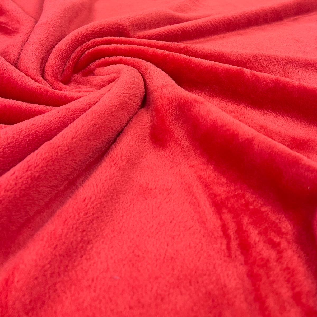 Red Super Soft Plain Cuddle Fleece Fabric Blanket Loungewear